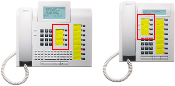 Tastenbeschriftung Siemens optiset Telefone - Word